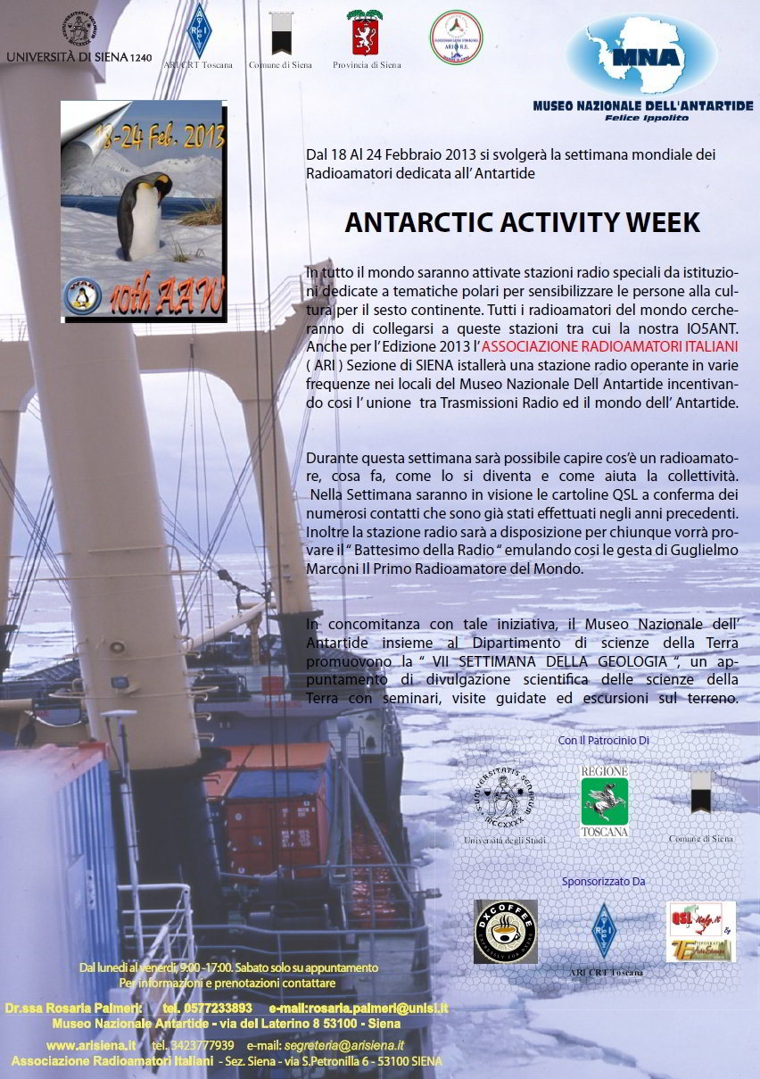 Attività Settimana Antartica